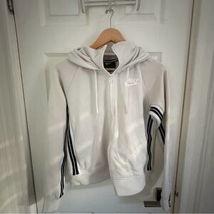 Nike White Hoodie with Black Accents